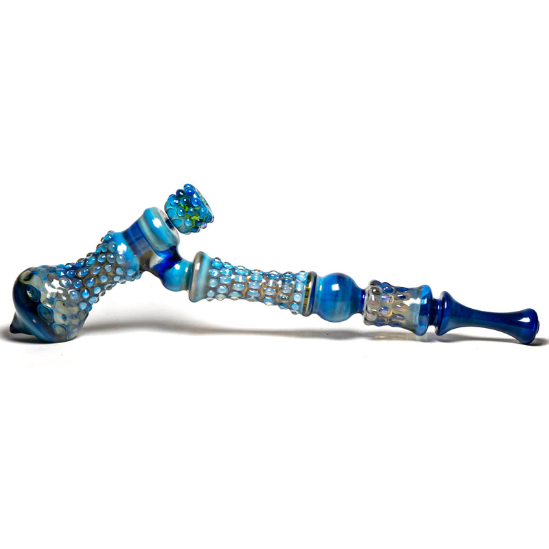 Goo Roo Designs - 26" Hammer Bubbler - Blue Fume & Smoke - The Cave