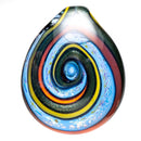 Dichro Swirl Pendant - Yellow, Orange & Steelwool - The Cave