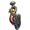 Carsten Carlile - Worked Horn Bubbler - Multicolor - The Cave