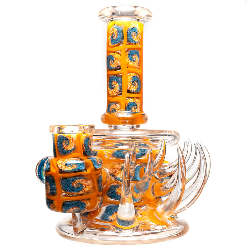 Freeek Glass x EON Glass - Horn Jammer Tube - UV Electric Flamingo - The Cave