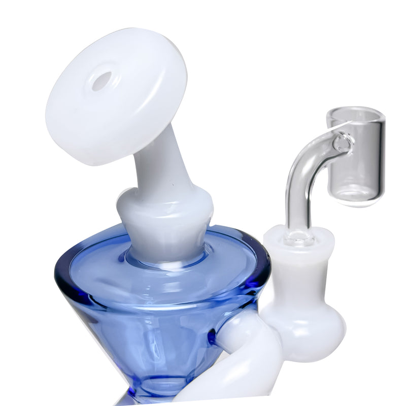 Shooters - Straight Drain Recycler - Blue & White - The Cave