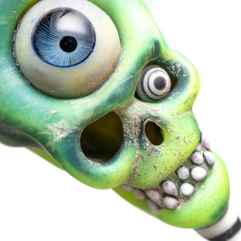 Aquarius - Skull Pendant - Third Eye - Slyme, White & Black - The Cave