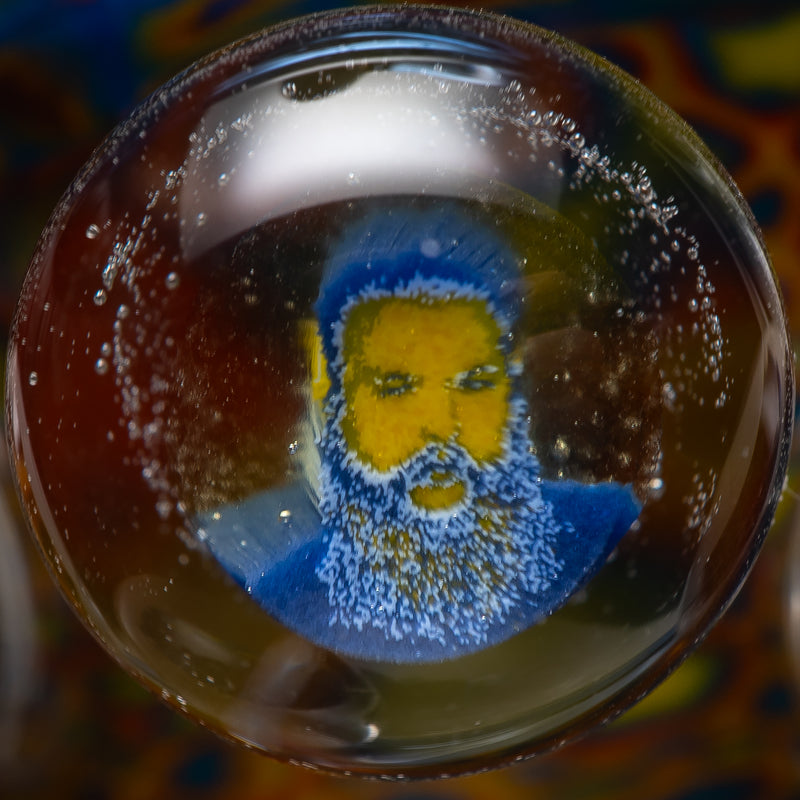 Freeek Glass x EON Glass - Horn Jammer - UV Blue Dreamingo & UV Lucy - The Cave