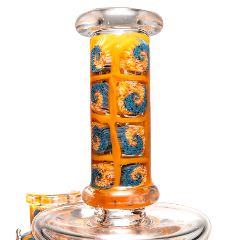 Freeek Glass x EON Glass - Horn Jammer Tube - UV Electric Flamingo - The Cave