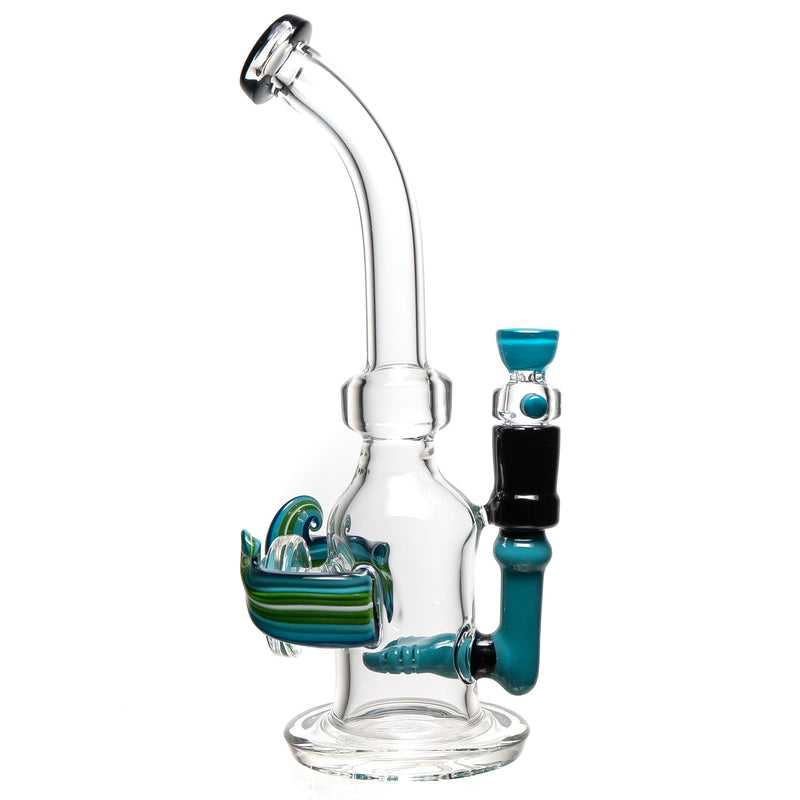 Robin Hood Glass - Sheild Rig - Agua Azul & Black - The Cave