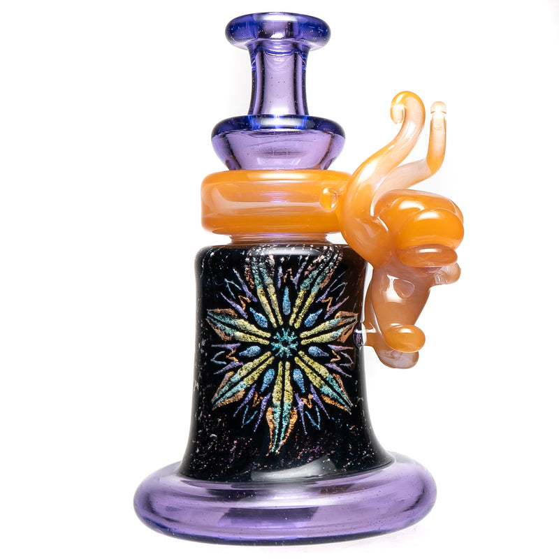 Mongrel Glass X Graham Driver - Dichro Tube - Purple Rain & Peach - The Cave