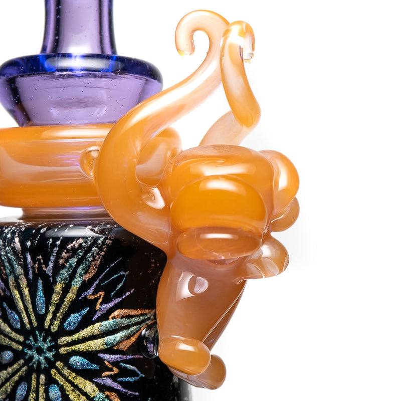 Mongrel Glass X Graham Driver - Dichro Tube - Purple Rain & Peach - The Cave
