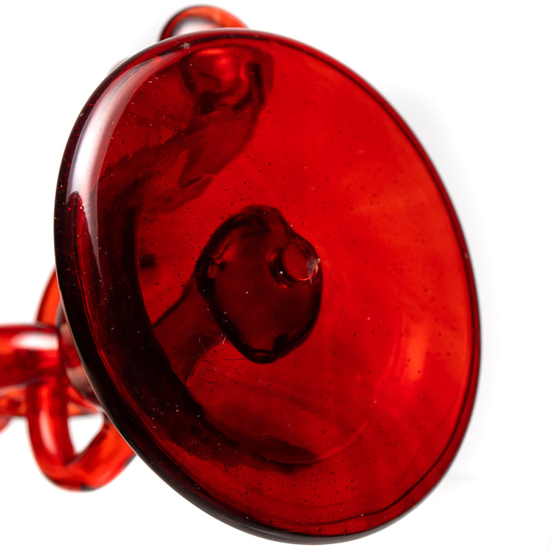 Cello Glass - Loop Seal Rig - Pomegranate - The Cave