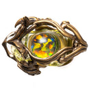 Aquarius - Caged Skull Pendant - Black Opal - Illuminati - The Cave