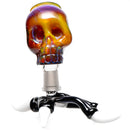 Carsten Carlile - Skull Dome & Stand - 14mm - Amber Purple - The Cave