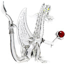 Scoz Glass - Dragon - Clear w/ Slyme Eyes - The Cave
