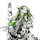 Scoz Glass - Dragon - Clear w/ Slyme Eyes - The Cave