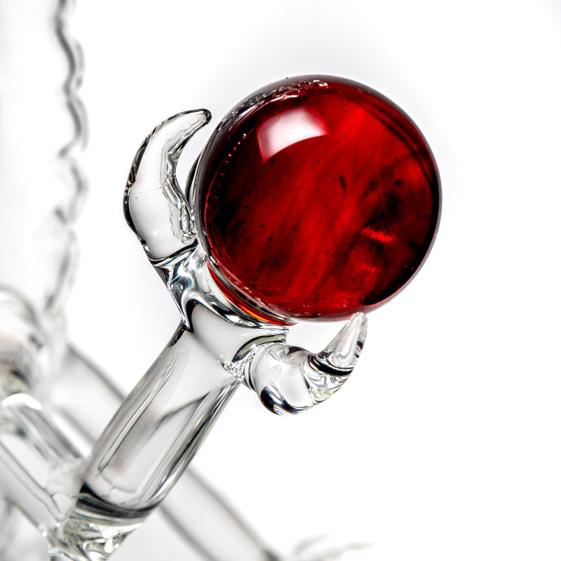 Scoz Glass - Dragon - Clear w/ Slyme Eyes - The Cave