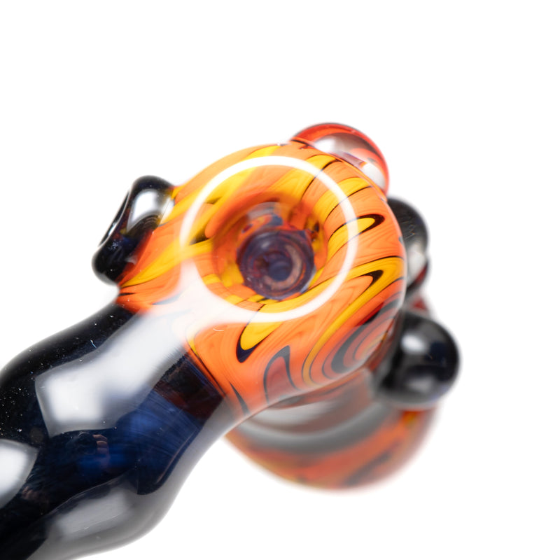 Carsten Carlile - Worked Hammer Bubbler - Cobalt & Fire - The Cave