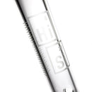 HiSi Glass - 18" Straight Tube - Double U Perc - The Cave