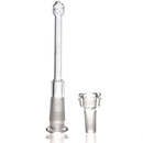 HiSi Glass - 18" Straight Tube - Double U Perc - The Cave