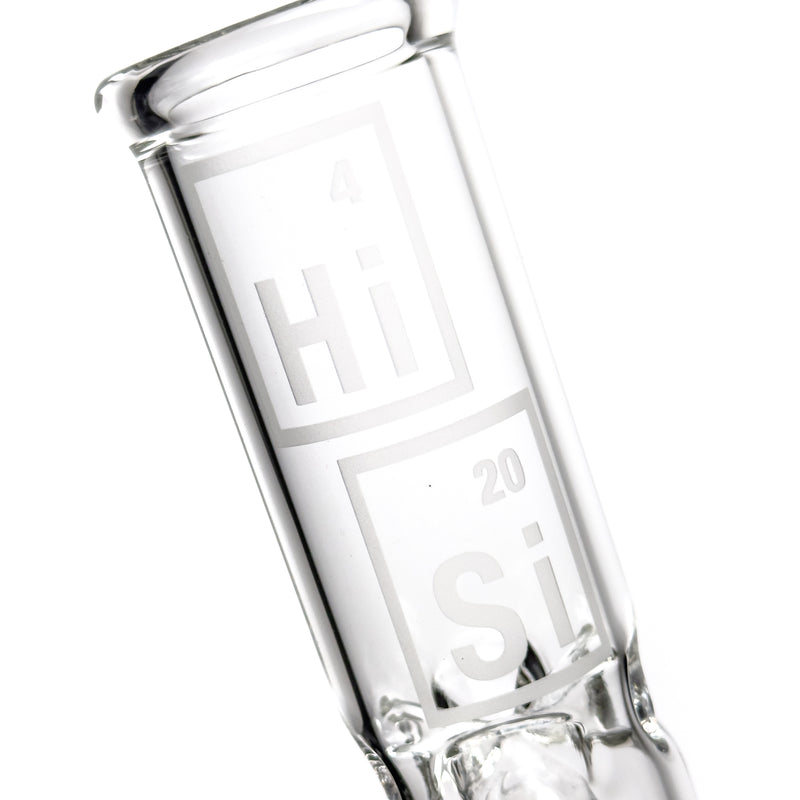 HiSi Glass - 19" - Jr. Triple Geyser Perc Beaker - The Cave