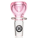 Hitwell Glass - Push Bowl Slide - 18mm - Pink Lollipop - The Cave