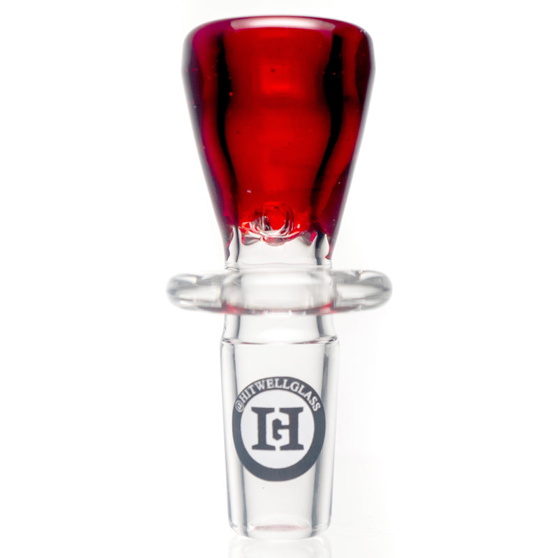 Hitwell Glass - Martini Slide - 3 Hole - 14mm - Pomegranate - The Cave