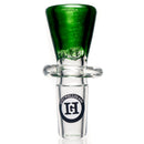 Hitwell Glass - Martini Slide - 3 Hole - 14mm - Green Stardust - The Cave