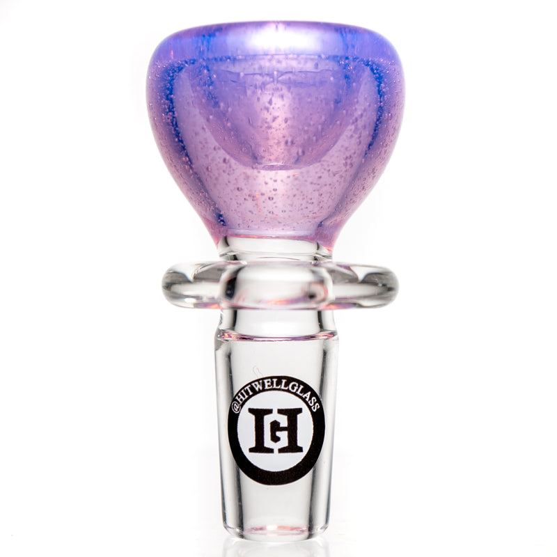 Hitwell Glass - Push Bowl Slide - 14mm - Pink Slyme - The Cave
