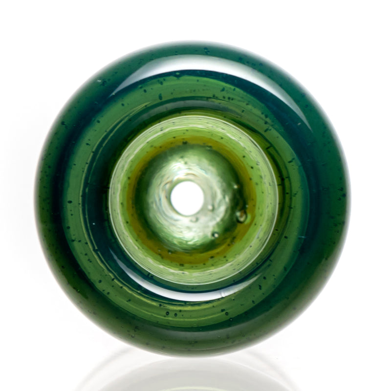 Hitwell Glass - Push Bowl Slide - 18mm - Blue Green - The Cave