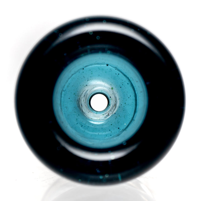 Hitwell Glass - Push Bowl Slide - 14mm - Blue Stardust - The Cave