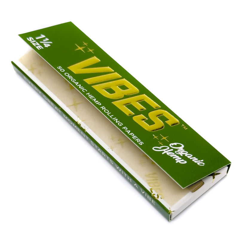 Vibes - 1.25 Organic Hemp - 50 Paper Booklet - Single Pack - The Cave