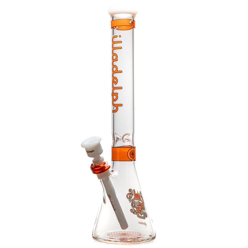 Illadelph - Medium Beaker - Signature Series - Orange & White - The Cave