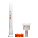 Illadelph - Medium Beaker - Signature Series - Orange & White - The Cave