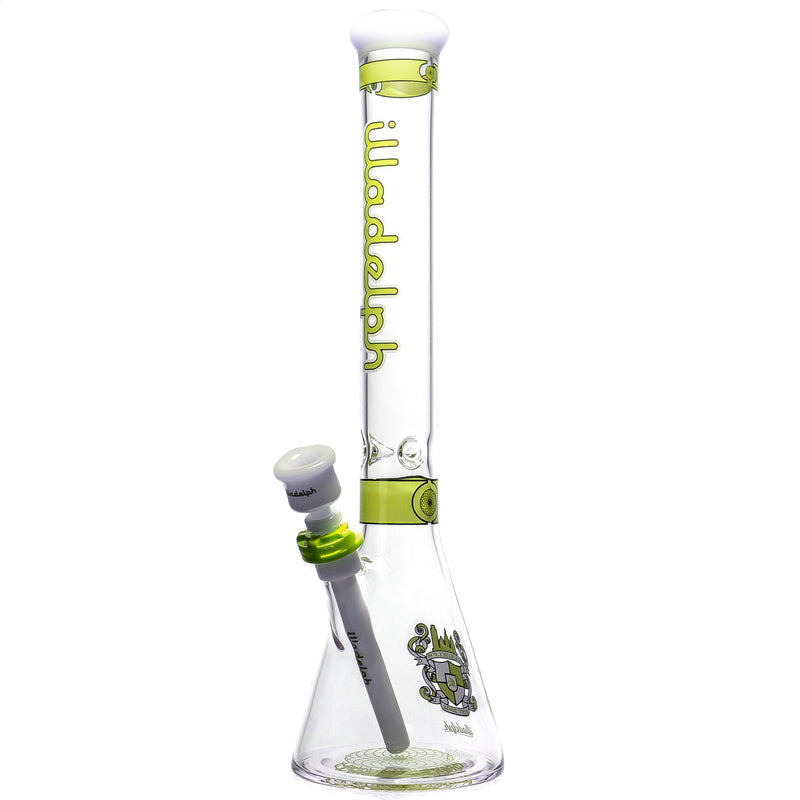 Illadelph - Medium Beaker - Signature Series - Lime & White - The Cave