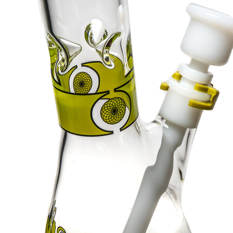 Illadelph - Medium Beaker - Signature Series - Lime & White - The Cave
