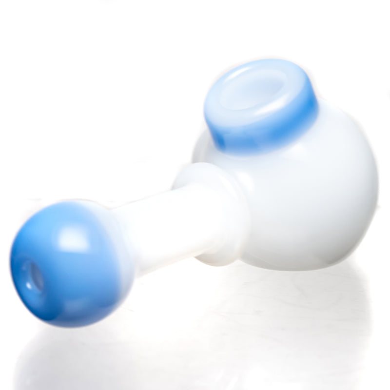 Illadelph - Multi Hole Spoon - White & Milky Blue - The Cave
