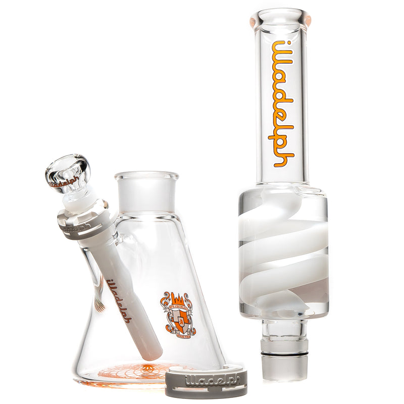 Illadelph - Medium Coil Condenser - Orange & White - The Cave