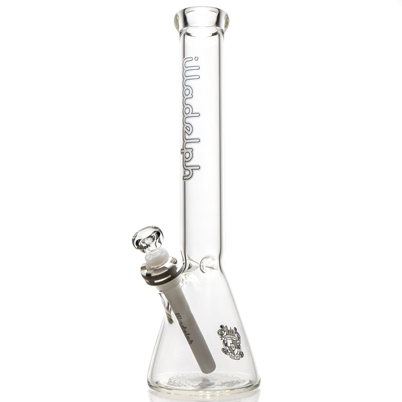 Illadelph - 45mm Beaker - White on White - The Cave