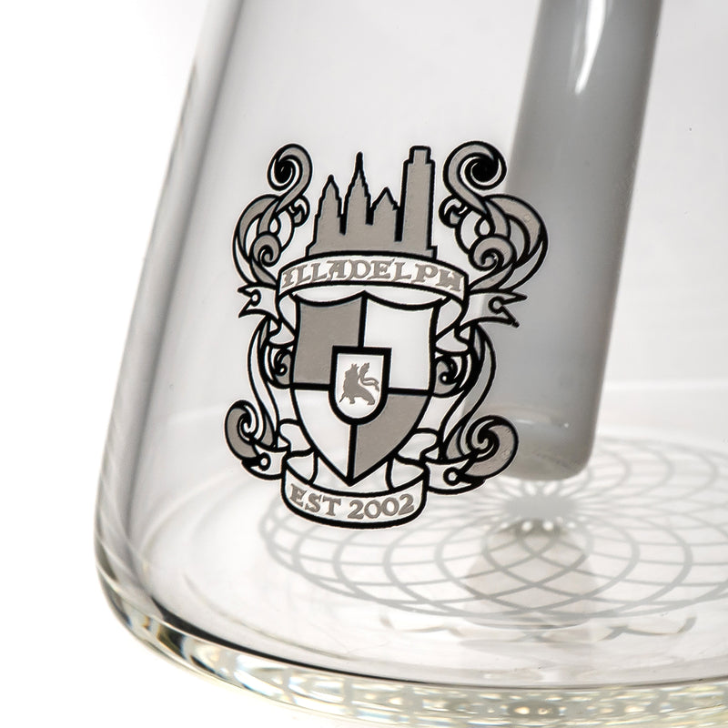 Illadelph - 45mm Beaker - White on White - The Cave