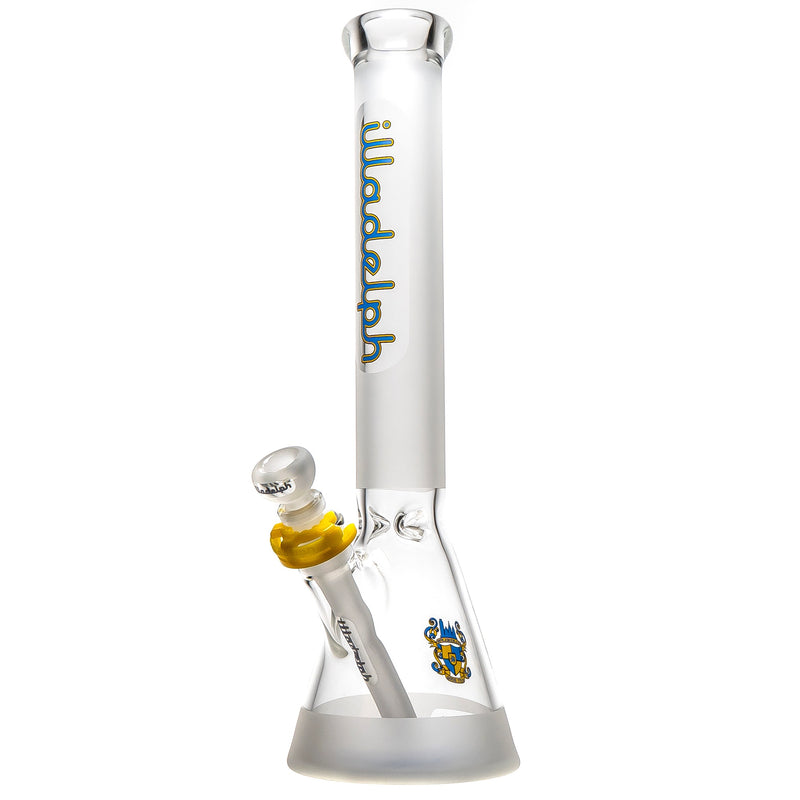 Illadelph - 45mm Beaker - Frosted - Blue & Yellow - The Cave