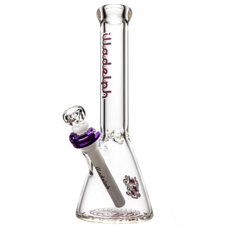 Illadelph - Mini Beaker - Purple & White 7mm - The Cave