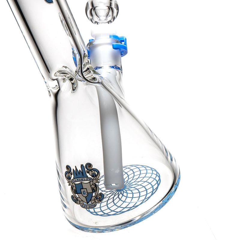 Illadelph - Mini Beaker - Blue & White 7mm - The Cave