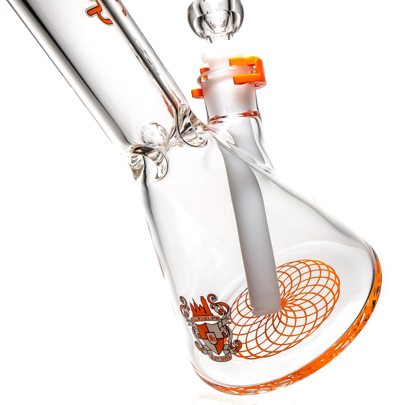 Illadelph - Mini Beaker - Orange & White 7mm - The Cave