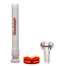 Illadelph - Mini Beaker - Orange & White 7mm - The Cave