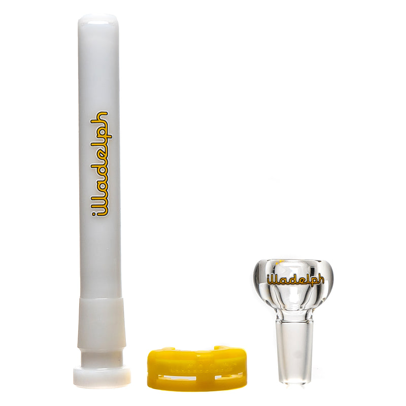 Illadelph - Mini Beaker - Yellow & White 7mm - The Cave