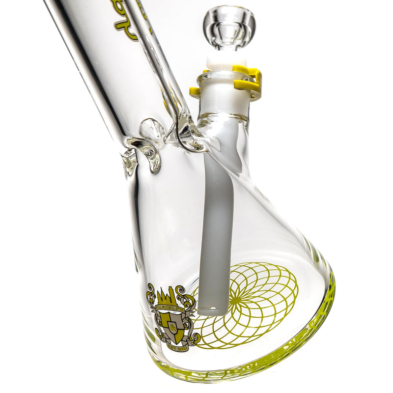 Illadelph - Mini Beaker - Lime & White 7mm - The Cave