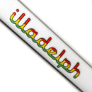 Illadelph - Short Beaker - Rasta & White 5mm - The Cave