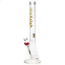 Illadelph - Medium Beaker - Rasta & White 5mm - The Cave