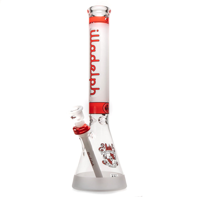 Illadelph - Short Beaker - Frosted Signature Series - Red & White Label - The Cave