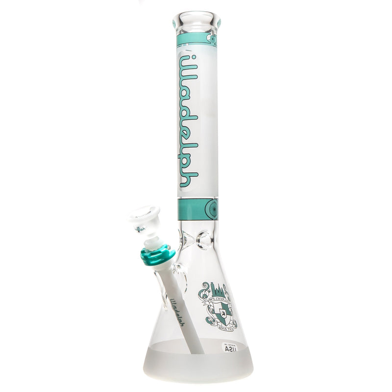 Illadelph - Short Beaker - Frosted Signature Series - Teal Label - The Cave