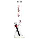 Illadelph - Medium Beaker - 7mm - Black & Red Label - The Cave