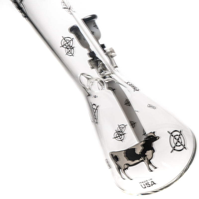 Illadelph - Medium Beaker - "Dead Meat" Scoped Cow - The Cave