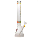 Illadelph - Medium Beaker - Frosted Signature Series - Rasta & White - The Cave